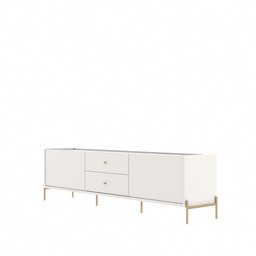 Rack para Tv até 75 Polegadas 2 Portas 2 Gavetas Jasper Off White 185cm - 2