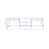 Rack para Tv até 75 Polegadas 2 Portas 2 Gavetas Jasper Off White 185cm - 7