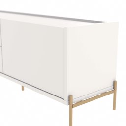 Rack para Tv até 75 Polegadas 2 Portas 2 Gavetas Jasper Off White 185cm - 4