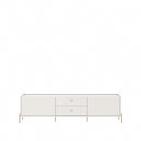 Ver imagem 3 de Rack para Tv até 75 Polegadas 2 Portas 2 Gavetas Jasper Off White 185cm