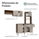 Ver imagem 5 de Armário de Cozinha Compacta 196cm Rustic/crema Aura Madesa