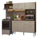 Ver imagem 3 de Armário de Cozinha Compacta 196cm Rustic/crema Aura Madesa