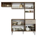 Ver imagem 6 de Armário de Cozinha Compacta 196cm Rustic/crema Aura Madesa