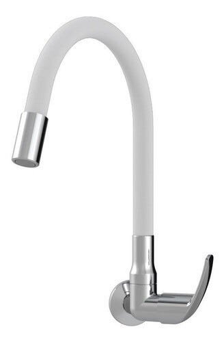 Torneira Parede Cozinha Color Flex Monoc 1167 - Preto - Branco - 1