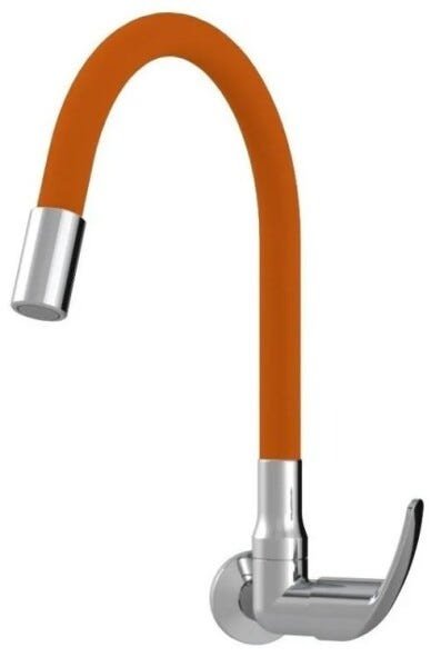 Torneira Parede Cozinha Color Flex Monoc 1167 - Laranja - 1