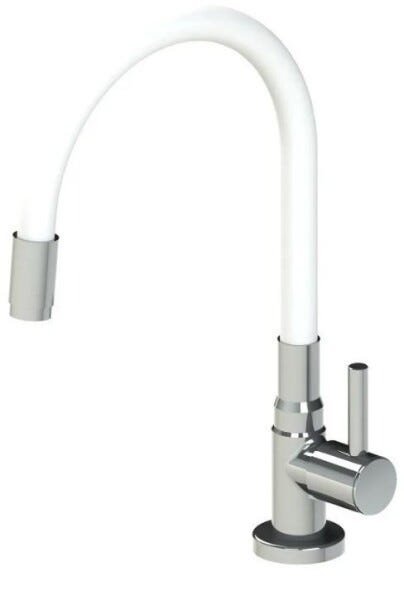 Torneira Cozinha Mesa Flexível Branca Color Flex 1201 - 1