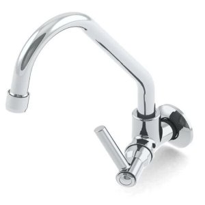 Torneira Cozinha 1/4 V Móvel Parede Metal Cromada 1167 C70