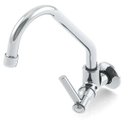 Ver imagem 1 de Torneira Cozinha 1/4 V Móvel Parede Metal Cromada 1167 C70
