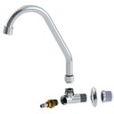 Ver imagem 2 de Torneira Cozinha 1/4 V Móvel Parede Metal Cromada 1167 C70