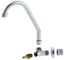 Ver imagem 2 de Torneira Cozinha 1/4 V Móvel Parede Metal Cromada 1167 C70