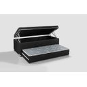 Ver imagem 2 de Box Conjugado Articulado Baú + Cama Auxiliar Solteiro + Cama Auxiliar Casal 4x1 Cor Preta