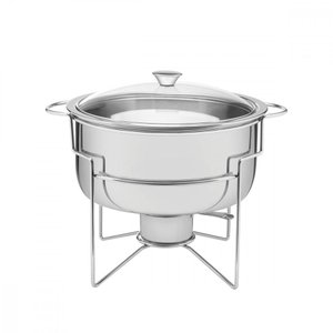 Rechaud Banho Maria Tramontina em Aço Inox 7 L com Fogareiro