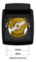 Ver imagem 2 de Acabamento Para Válvula Descarga Deca Hydra Max ou Docol Abs Preto