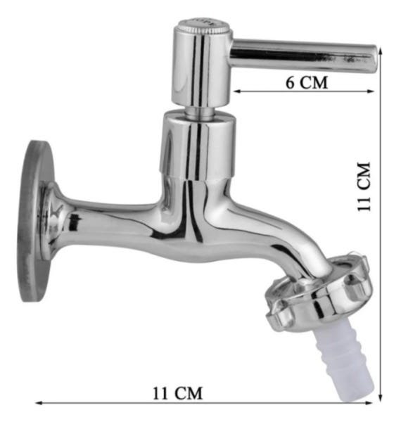 Torneira Para Tanque E Jardim Metal 1/4 Volta Luxo 1130 - 2