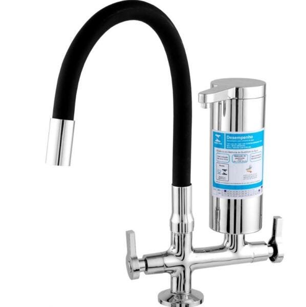 Torneira Com Filtro Purificador de Água Gourmet Preto 1/4 V 2180 C55 - 1