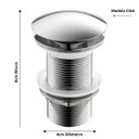 Ver imagem 2 de Válvula Click Inox para Cubas Deca / Vidro / Porcelana