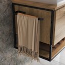 Ver imagem 2 de Armário Banheiro Gabinete P/ Cuba Pia Suspenso Porta Toalha