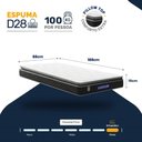 Ver imagem 3 de Colchão Gazin de Espuma D28 Pillow Top Ortoblack Solteiro 88 cm