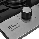 Ver imagem 2 de Fogão Cooktop Fischer 2 Queimadores Platinium 33795-92120 Bivolt