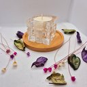 Ver imagem 6 de Velas Aromática com Porta Velas de Madeira Kit Presente Vela:vela 140 Gr