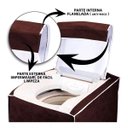 Ver imagem 2 de Capa para Máquina de Lavar com Zíper - Tam. M - MARROM -Todas 5kg a 14kg - Electrolux Brastemp Consu