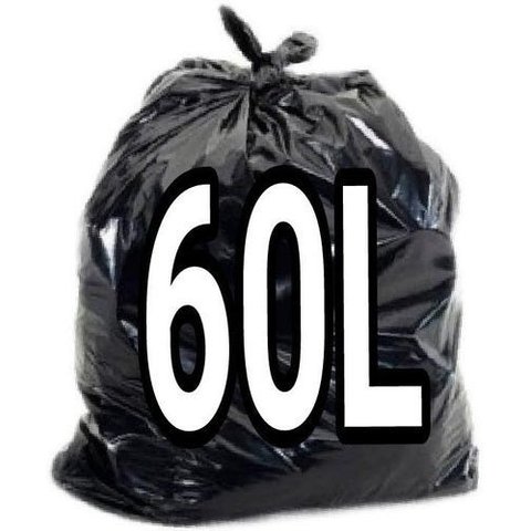 Kit 6 Pacotes Com Saco De Lixo 50 Litros Preto 100 Unid:Preto