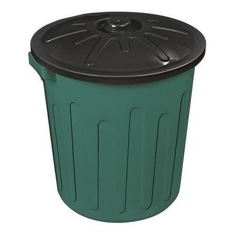 Lixeira 30 Litros +saco De Lixo 60 Litros Com 100 Unidades:Cinza