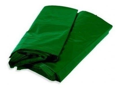 Saco de Lixo Verde para Reciclagem Vidro - com 100 Unidades:Verde - 1