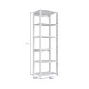 Ver imagem 3 de Estante de Escritório com 5 Prateleiras 60cm Multimóveis Crpro-EST009 Branco