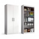 Ver imagem 4 de Armário de Escritório Miriam 2 Portas 1,85m Branco