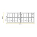 Ver imagem 3 de Vitro Maxim Ar 2 Seções com Grade Alumínio Brilhante 60x200