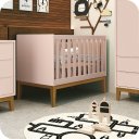 Ver imagem 1 de Berço Americano Mini Cama Rosa Fosco Classic Madeira