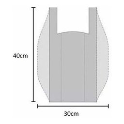 Sacolas Plasticas Branca Reciclada Reforçada 90x100 10 Kg - 6