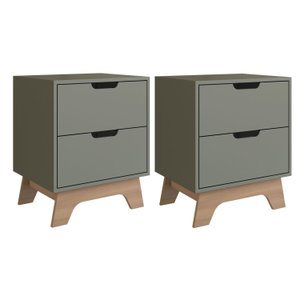 Conjunto de 2 Mesas de Cabeceira 100% Mdf Alice