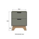 Ver imagem 3 de Conjunto de 2 Mesas de Cabeceira 100% Mdf Alice