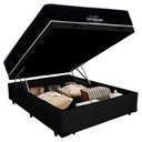 Ver imagem 5 de Cama Box Baú Casal Suede + Colchão Molas Ensacadas Antares Ortobom 138cm Preto