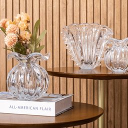 Vaso Trouxinha Cristal Murano Transparente Love M - 2