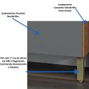 Ver imagem 5 de Armário De Cozinha Compacta Paneleiro Simples 2 Portas Nápoli Prime Castanho/Branco Castanho/ - Cast