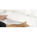 Ver imagem 3 de Prateleira de Parede Decorativa Sala 10 X 40 Cm - Branca