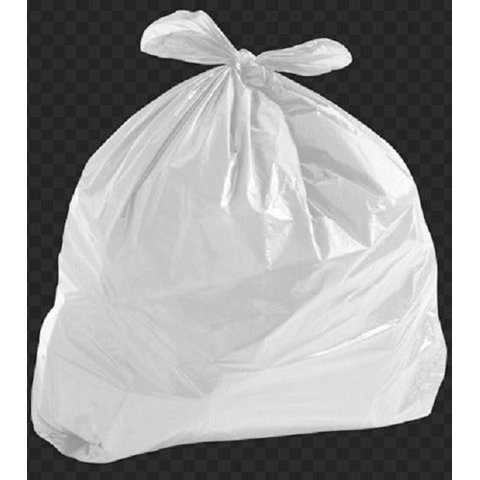 Saco de Lixo Reforçado Branco 100 Litros com 100 Unidades:Branco