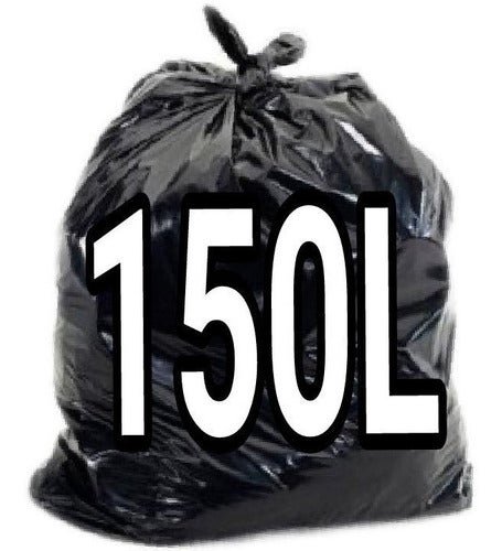 Saco De Lixo 150 Litros Super Reforçado 100 Unid Fabricante:Preto