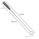 Ver imagem 4 de KIT CHURRASCO COM RASTELO E GARFO 59 CM CABO ALUMINIO
