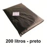 15 Kg Saco De Lixo 200 Litros Preto 200l Reforçado 0,2 Micra:Preto - 1