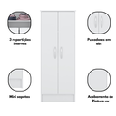 Ver imagem 5 de Armário Multiuso 2 Portas 4 Prateleiras 128 cm Ballena Branco