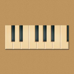 Teclas de Piano - Quadros ou Placas Modulares com 8 Peças - 1