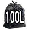 Saco De Lixo 100 Litros Reforçado 100 Un Fabricante:Preto - 1