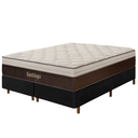 Ver imagem 1 de Cama Box Preta + Colchão King Size Santiago Molas Ensacadas Pillow Paparazzi 193x203x75cm - Macio