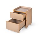 Ver imagem 6 de Mesa de Cabeceira 2 Gavetas 45cm Cindy - Marrom