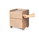 Ver imagem 4 de Mesa de Cabeceira 2 Gavetas 45cm Cindy - Marrom