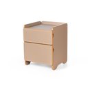 Ver imagem 1 de Mesa de Cabeceira 2 Gavetas 45cm Cindy - Marrom